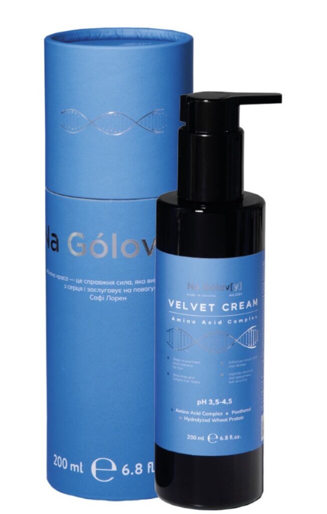 VELVET CREAM незмивний крем-кондиціонер із комплексом амінокислот  ТМ «Na Gólov[y]»